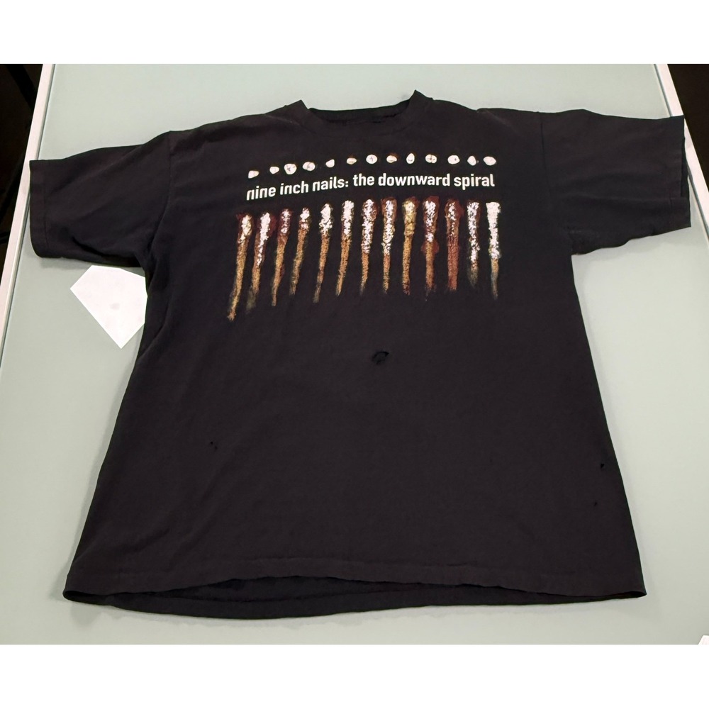Vintage 1994 Nine Inch Nails The Downward Spiral Band T-Shirt XL Single Stich